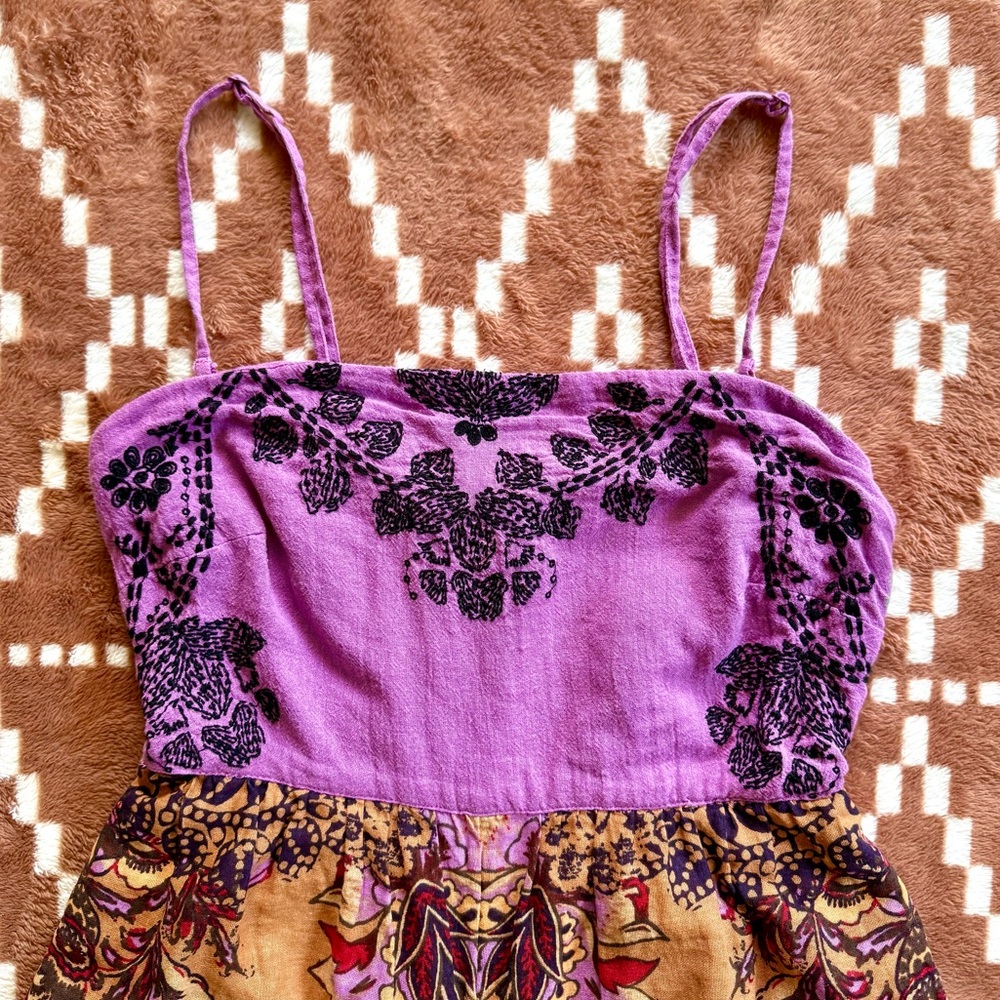 Free People Indio Sun Jumpsuit in Golden Combo - Picture 4 of 16